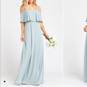 show me your mini caitlin ruffle maxi dress